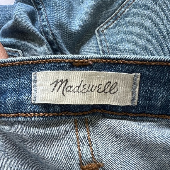 Madewell Blue Distressed 9” high rise skinnyJeans 28 - Picture 4 of 12